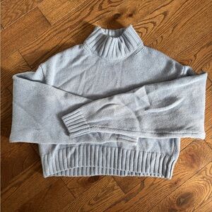 Wilfred Soft Gray Turtleneck Sweater